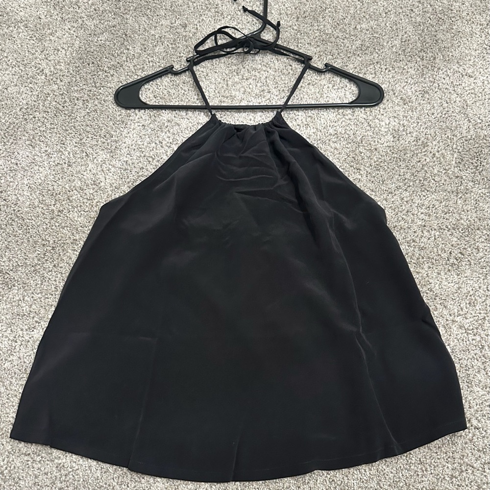 Splendid Silk Black Halter top